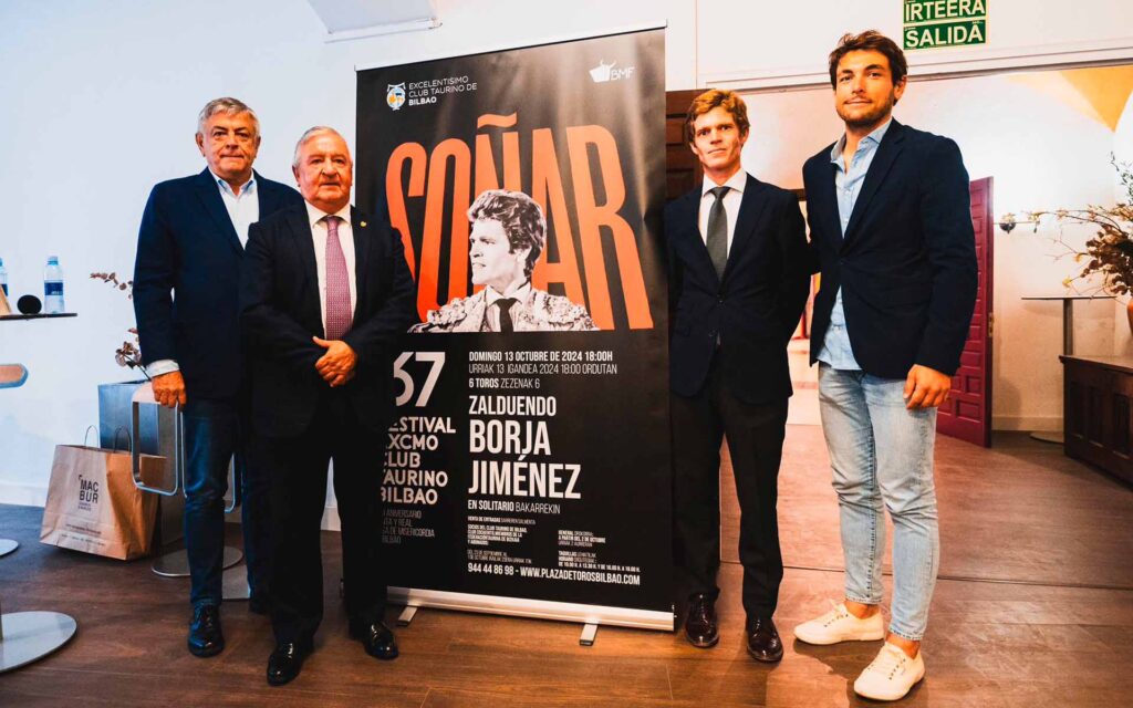 Anunciada la histórica encerrona benéfica de Borja Jiménez el 13 de octubre en Bilbao