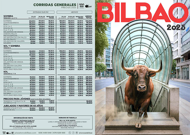 Carteles toros Bilbao 2025