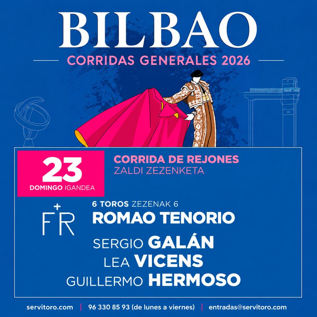 Rejones en Bilbao 2026
